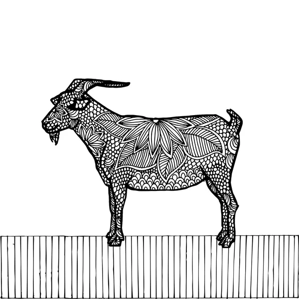 Ilustração de cabras — Vetor de Stock