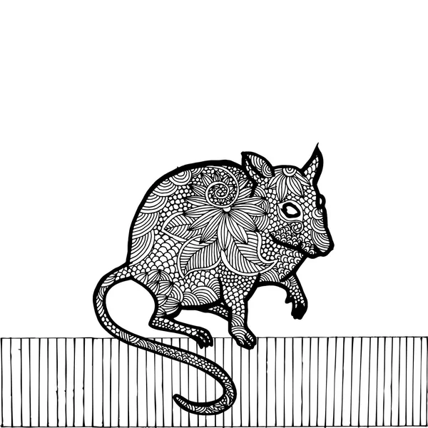 Rat Illustration — Stock vektor