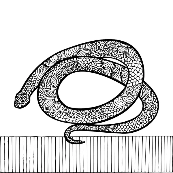 뱀 그림 — 스톡 벡터