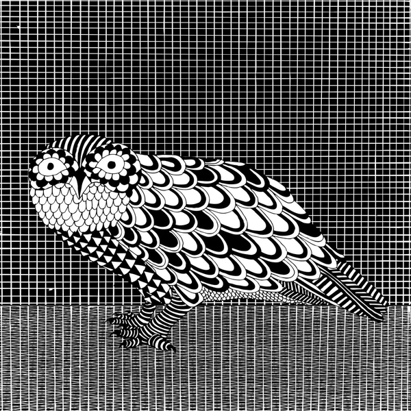 Owl illustration — Stock Vector