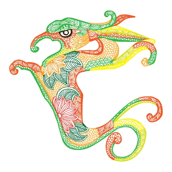 Illustration dragon — Image vectorielle