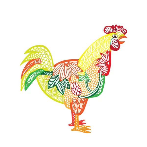 Rooster illustration — Stock Vector