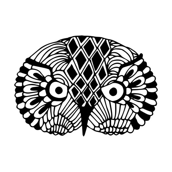 Голова совы — стоковый вектор