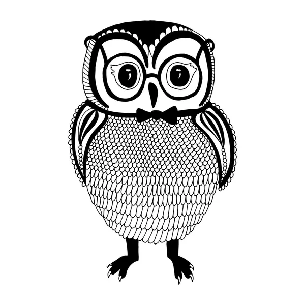 Illustration de hibou — Image vectorielle