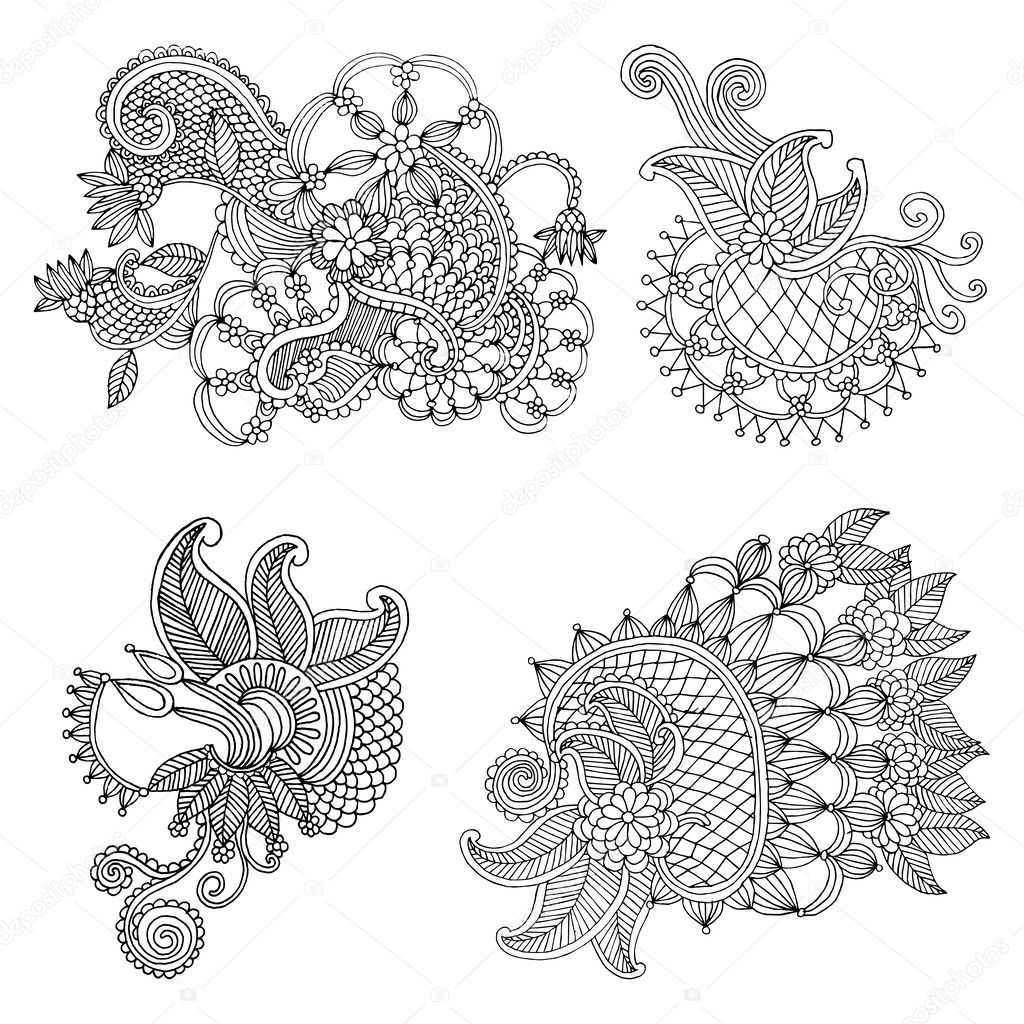 Neckline embroidery designs