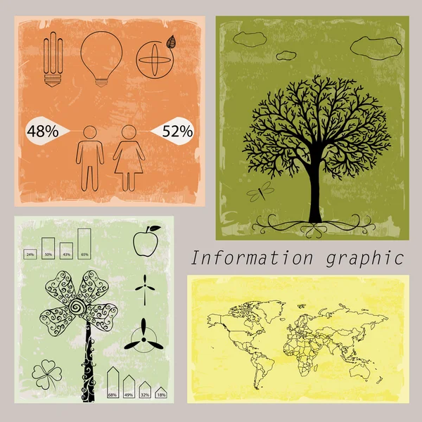 Eco Info graphics collection — Stock Vector