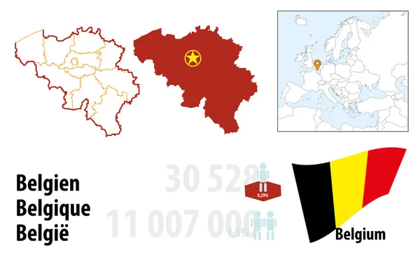 比利时 — 图库矢量图片