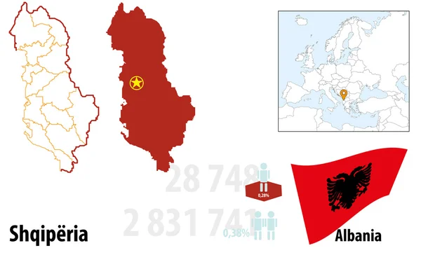 Albania — Stockový vektor
