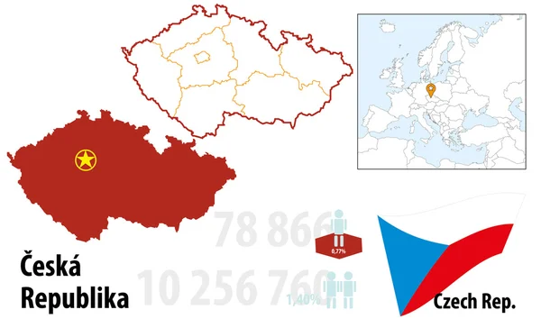 Czech rep. — Stock Vector