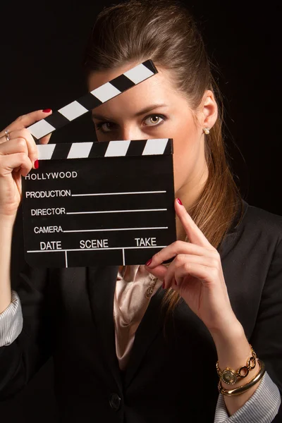 stüdyoda poz güzel bir kadın portresi