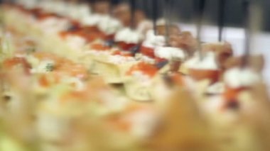 beyaz renk sunumu Ziyafet güzel klip