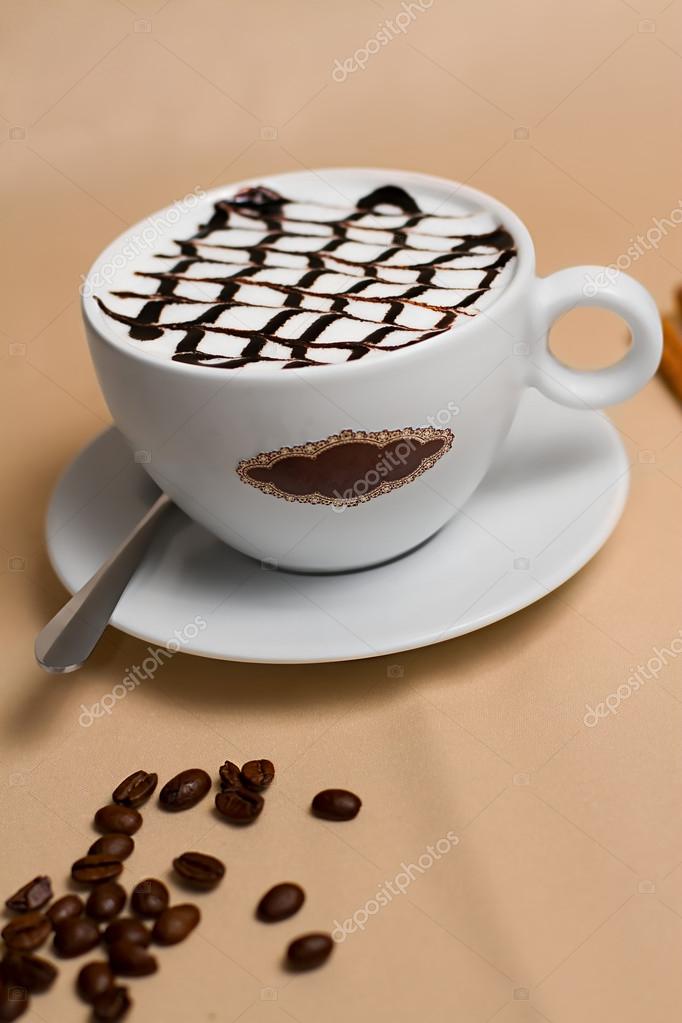 Image of cup of tasty coffe