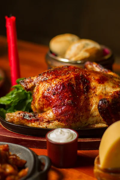 tavuk tabloda Ortaçağ tarzı resim kapat