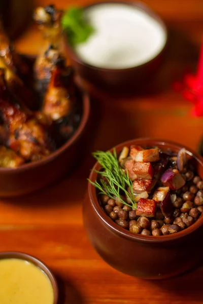 görüntü gri medival bezelye kapatın