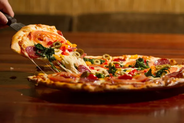 Image of slice of pizza — Stock Photo, Image