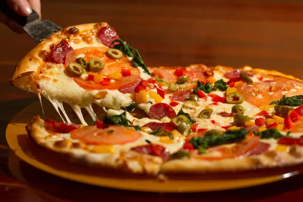 Imagem de fatia de pizza Fotografia De Stock