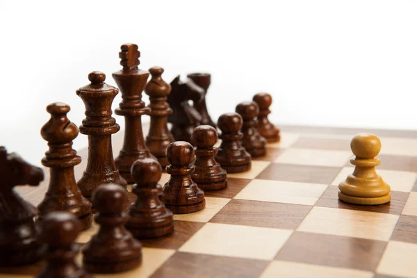 Chess pieces on the board — Stock Photo, Image