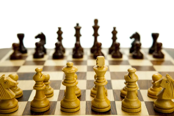 Chess pieces on the board — Stock Photo, Image