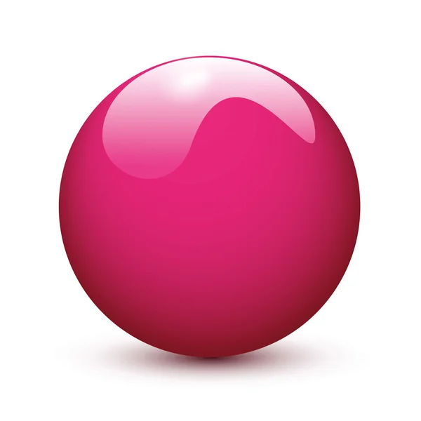 Rosa blank boll — Stock vektor
