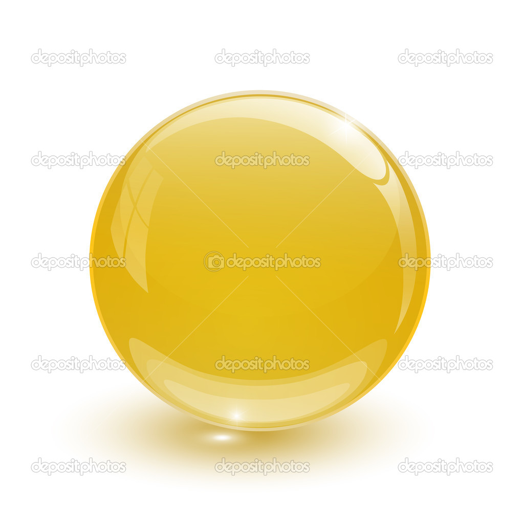 Amber glassy ball