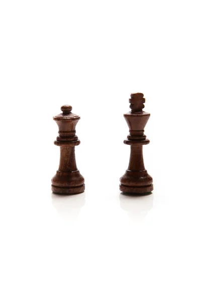 Vastgestelde schaakstukken — Stockfoto