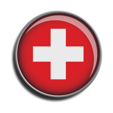 simge web düğme İsviçre bayrağı