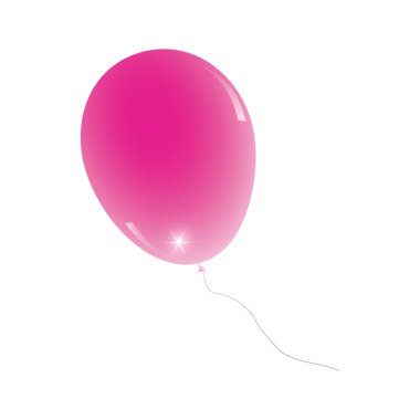 pembe parlak balon