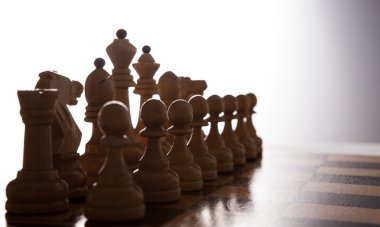 big white chess pieces set clipart