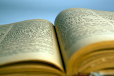 eski kitap metin yakın çekim açın