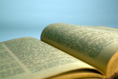 eski kitap metin yakın çekim açın
