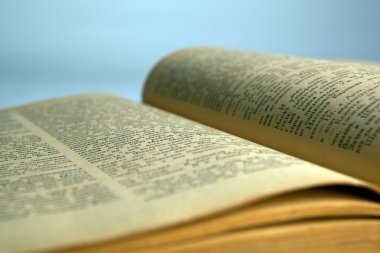 eski kitap metin yakın çekim açın