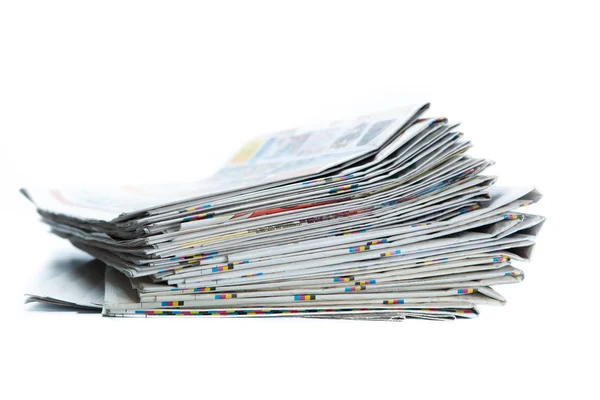 Pile de journaux gros plan — Photo