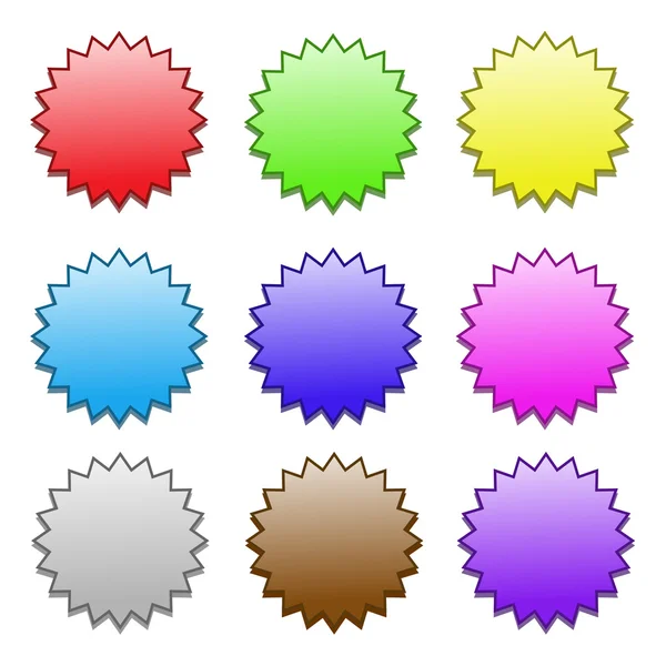 Färgade klistermärken mönster — Stock vektor