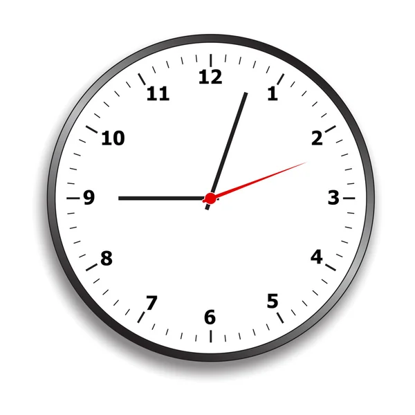 Horloge visage — Image vectorielle