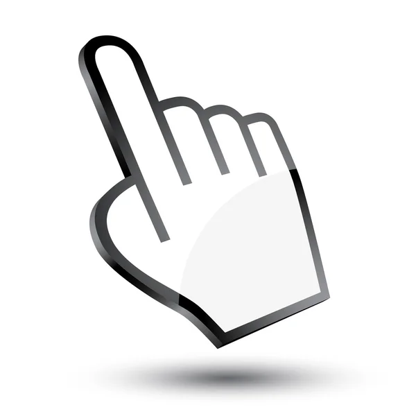 Mão do cursor 3d ícone —  Vetores de Stock