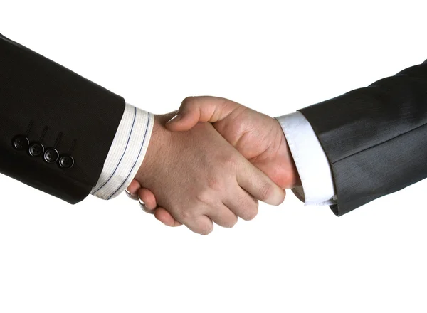 Signing of the agreement and a handshake — Stock Photo, Image