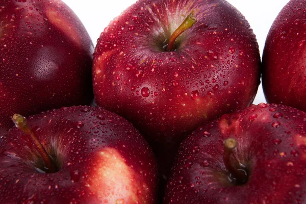 Maroon apples closeup — Stock Photo, Image