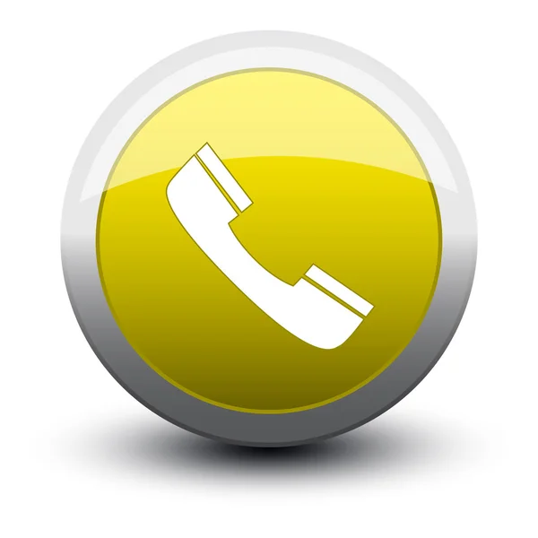 Bouton appel téléphonique 2d — Image vectorielle