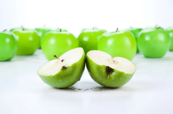 Close-up de uma maçã verde 1 — Fotografia de Stock