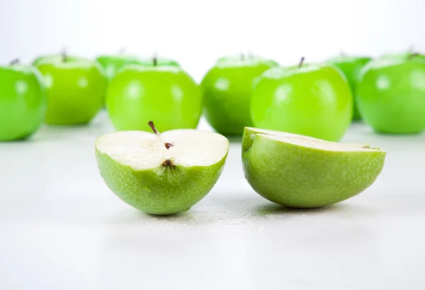 Close-up de uma maçã verde 1 — Fotografia de Stock