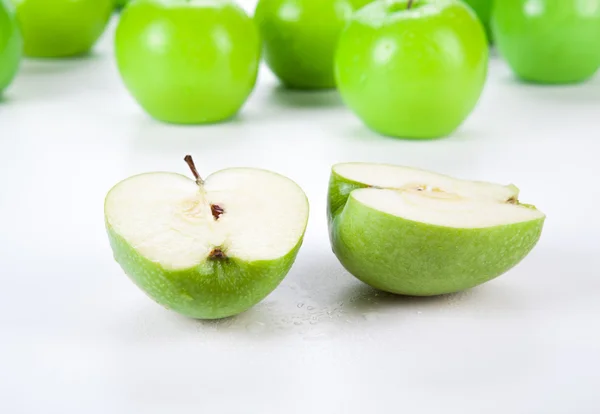 Close-up van een appelgroen 1 — Stockfoto