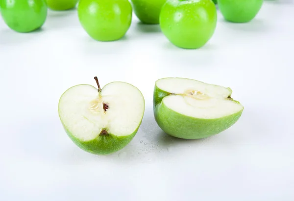 Aproape de un măr verde 1 — Fotografie, imagine de stoc