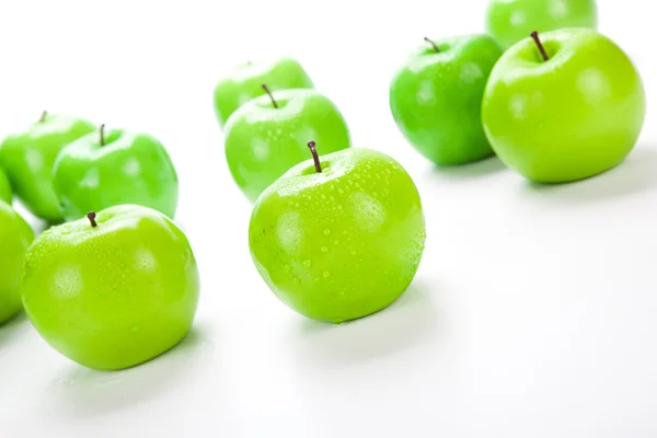 Close-up van een appelgroen 1 — Stockfoto