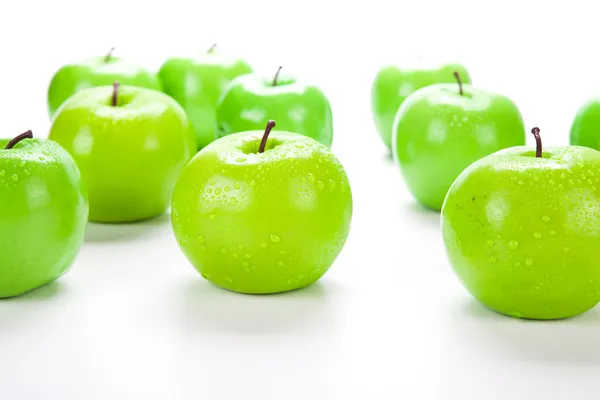 Primer plano de un verde manzana 1 — Foto de Stock