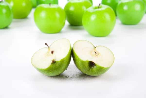 Närbild av en apple green 1 — Stockfoto