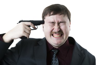 Adamın kafasına nişan