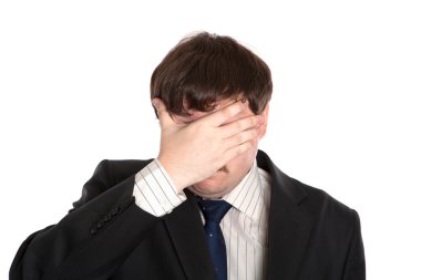 businessman in stress