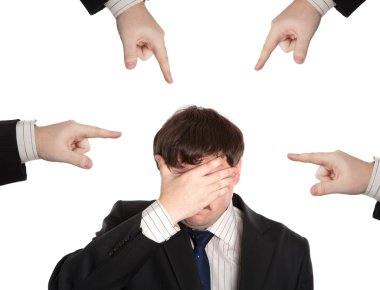 businessman in stress