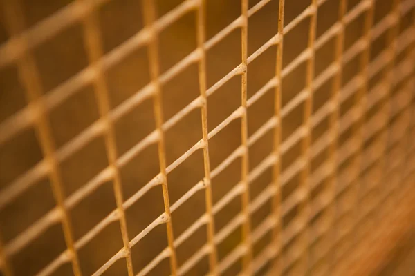 Small metal grille from the fence — Stock Photo, Image