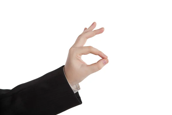 Man's hand showing sign ok — Stock Photo, Image